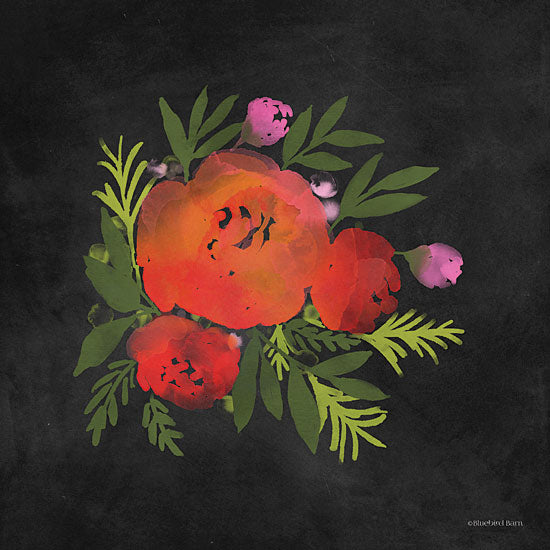 Bluebird Barn BLUE464 - BLUE464 - Red Flower - 12x12 Red Flower, Floral, Botanical from Penny Lane