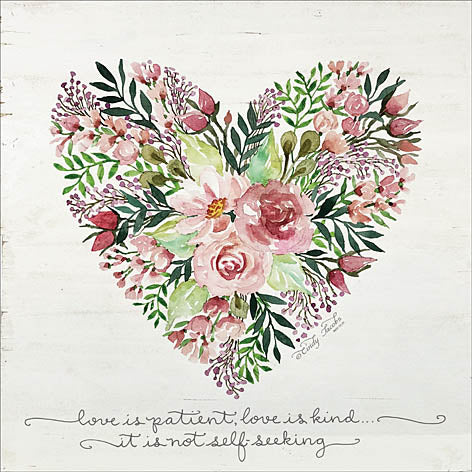 Cindy Jacobs CIN1009 - Love is Patient Flower Heart - Love is Patient, Heart, Flowers from Penny Lane Publishing