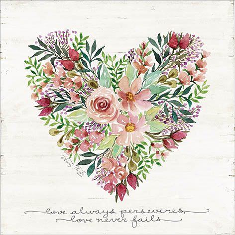 Cindy Jacobs CIN1010 - Love Never Fails Flower Heart - Love, Heart, Flowers from Penny Lane Publishing
