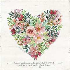 CIN1010 - Love Never Fails Flower Heart
