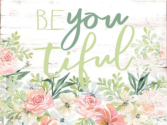 Cindy Jacobs CIN1380 - Floral Be You Tiful Beautiful, Be You, Flowers, Botanical, Calligraphy, Signs from Penny Lane
