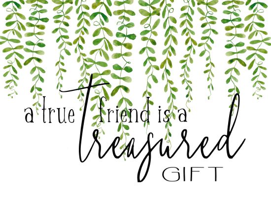 Cindy Jacobs CIN1388 - Treasured Gift Friend, Gift, Greenery, Calligraphy, Signs from Penny Lane
