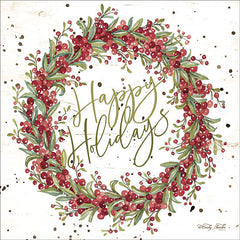 CIN1414 - Happy Holidays Berry Wreath - 12x12