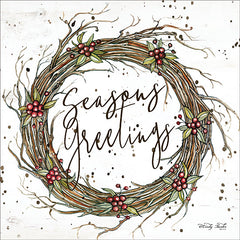 CIN1416 - Seasons Greetings Wreath - 12x12