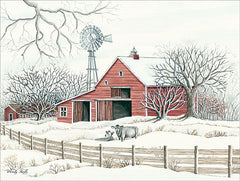 CIN1418 - Winter Barn with Windmill - 16x12