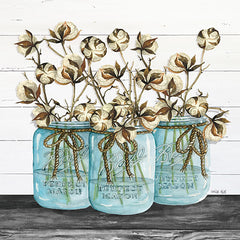 CIN1582 - Blue Jars - Cotton Stems - 12x12