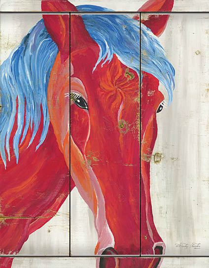 Cindy Jacobs CIN906 - Patriotic Horse - Horse, American, Wood Planks from Penny Lane Publishing