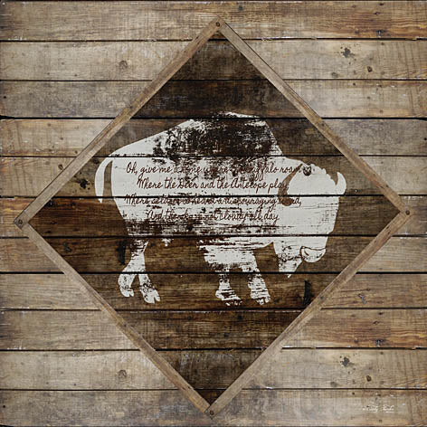 Cindy Jacobs CIN933 - Where the Buffalo Roam - Buffalo, Wood Planks from Penny Lane Publishing