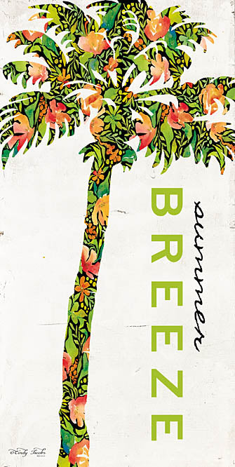 Cindy Jacobs CIN971 - Summer Breeze - Palm Tree, Summer, Flowers, Tropical from Penny Lane Publishing