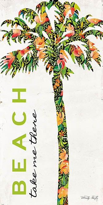 Cindy Jacobs CIN972 - Beach - Take Me There - Palm Tree, Beach, Flowers, Tropical from Penny Lane Publishing