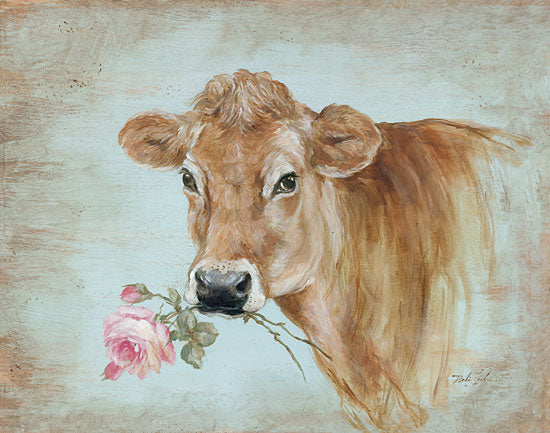 Debi Coules DC101 - Miss Moo Cow, Pink Flowers, Roses from Penny Lane