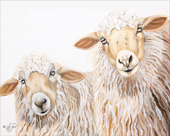 Diane Fifer DF110 - Ba Ba White Sheep - 16x12 Sheep, Portrait from Penny Lane