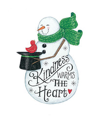 DS1719 - Kindness Warms the Heart Snowman - 12x16