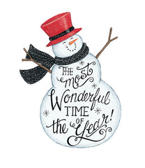 DS1720 - Wonderful Time Snowman - 12x16