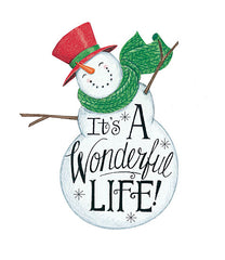 DS1721 - It's a Wonderful Life Snowman - 12x16