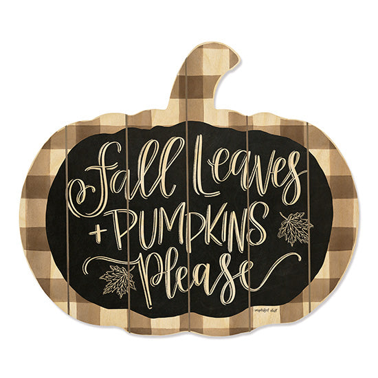 Imperfect Dust DUST227PUMP - Fall Leaves and Pumpkins Please Fall Leaves, Pumpkins, Gingham, Autumn from Penny Lane