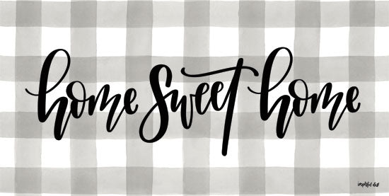 Imperfect Dust DUST251 - Home Sweet Home - 18x9 Home Sweet Home, Gingham, Plaid, Grey and White from Penny Lane