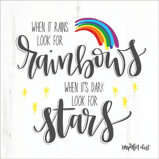 Imperfect Dust DUST275 - Rainbows and Stars - 12x12 Rainbows, Stars, Calligraphy, Encouraging from Penny Lane