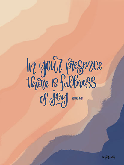 Imperfect Dust DUST425 - DUST425 - In Your Presence - 12x16 Calligraphy, Modern, Motivational, Biblical, Bible Verse from Penny Lane