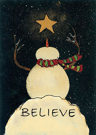 Lisa Hilliker HILL683 - Christmas! Snowman, Star, Believe, Winter, Snow from Penny Lane