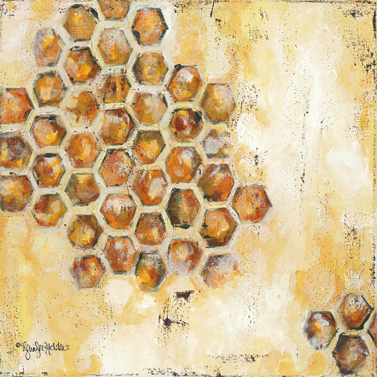 Jennifer Holden HOLD105 - HOLD105 - Sweet Memories - 12x12 Honeycomb, Honey, Abstract from Penny Lane