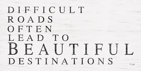 Jaxn Blvd. JAXN254 - JAXN254 - Beautiful Destinations - 18x9 Difficult Roads, Destinations, Motivational, Black & White, Signs from Penny Lane