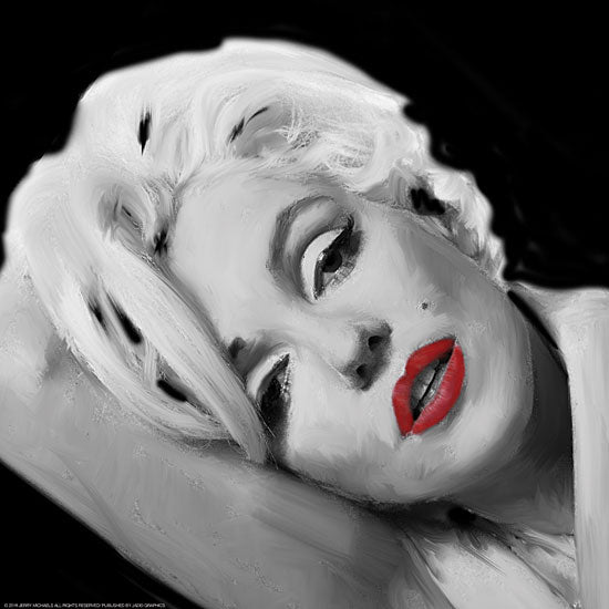 JG Studios JGS103 - JGS103 - Marilyn's Lips - 12x12 Marilyn Monroe, Famous Icon, Icon, Pinup Girl, Nostalgia from Penny Lane