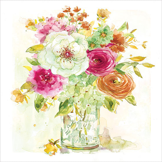 JG Studios JGS113 - JGS113 - Garden Jar V - 12x12 Flowers, Glass Jar, Jar, Bouquet, Abstract from Penny Lane