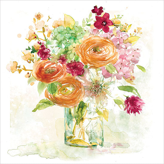 JG Studios JGS114 - JGS114 - Garden Jar VI - 12x12 Flowers, Glass Jar, Jar, Bouquet, Abstract from Penny Lane