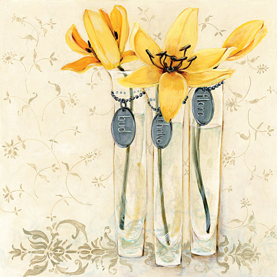 JG Studios JGS149 - JGS149 - Inspired Yellow - 12x12 Flowers, Glass Vase, Inspired Words, Lilies from Penny Lane