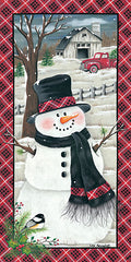 KEN1053 - Farmhouse Snowman - 12x24