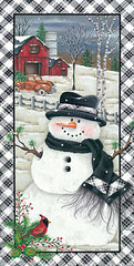 KEN1054 - Rusty Truck Snowman - 12x24