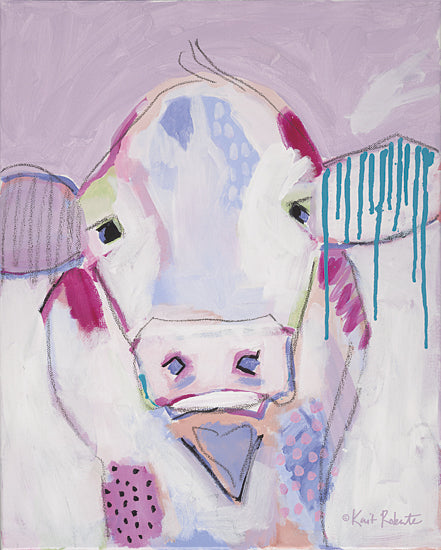 Kait Roberts KR118 - Moo Series: Camille - Cow, Patchwork, Modern, Colorful, Abstract from Penny Lane Publishing