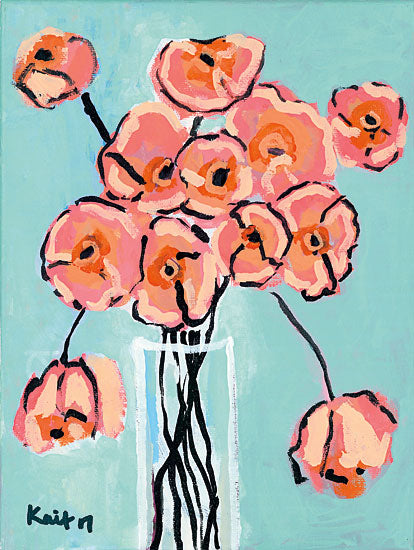 Kait Roberts KR182 - Eye Candy Flowers, Abstract, Vase, Pink from Penny Lane