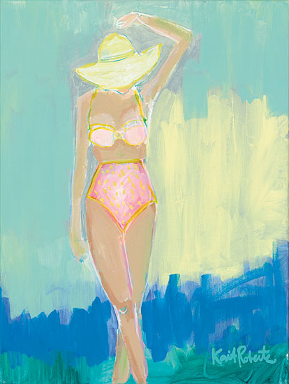 Kait Roberts KR190 - Sunbather Series:  Summer Sway Abstract, Sunbather, Woman, Swimming from Penny Lane