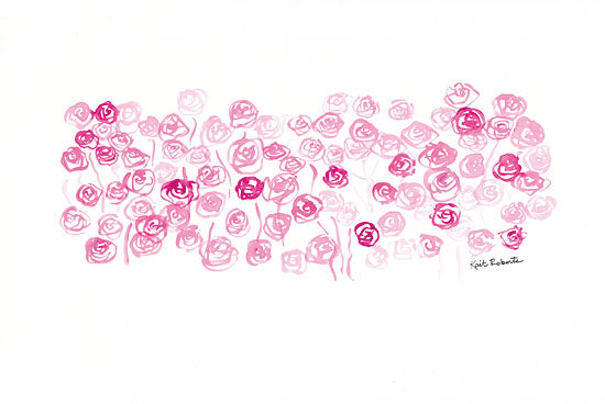 Kait Roberts KR217 - KR217 - Dazzle Me - 18x12 Abstract, Flowers, Pink Flowers, Field, Wildflowers from Penny Lane