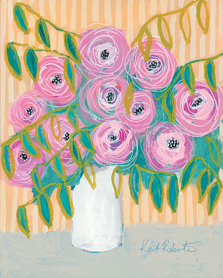 Kait Roberts KR312 - KR312 - Maxine's Best Blooms  - 12x16 Abstract, Flowers, Bouquet, Vase, Purple Flowers, Botanical from Penny Lane