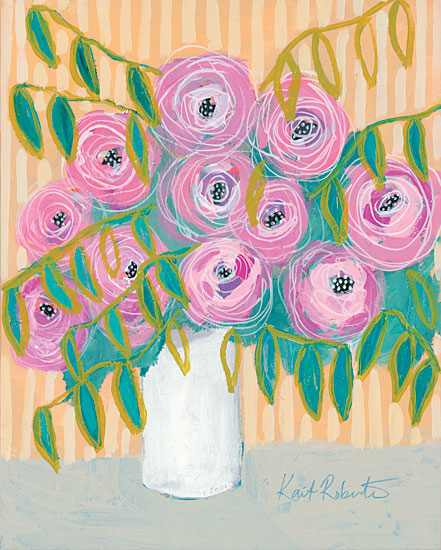 Kait Roberts KR312 - KR312 - Maxine's Best Blooms  - 12x16 Abstract, Flowers, Bouquet, Vase, Purple Flowers, Botanical from Penny Lane