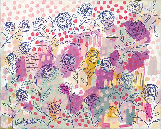 Kait Roberts KR316 - I Didn't Promise You a Rose Garden - 16x12 Abstract, Flowers, Wildflowers, Field from Penny Lane