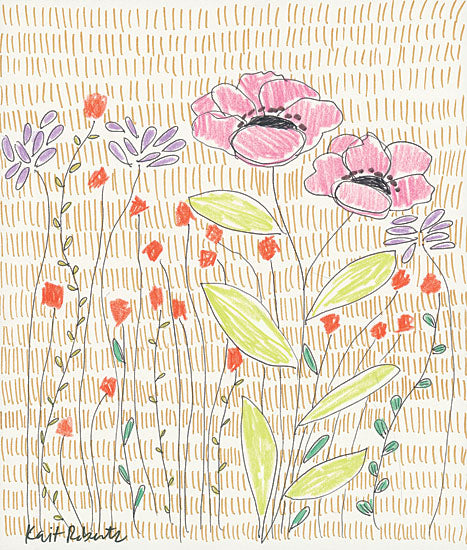 Kait Roberts KR376 - P is for Polite Poppies - 12x16 Abstract, Flowers, Blooms, Poppies, Patterns from Penny Lane