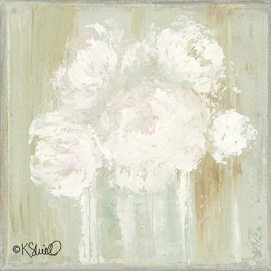 Kate Sherrill KS122 - KS122 - Bright Future - 12x12 Abstract, Flowers, White Flowers, Contemporary from Penny Lane