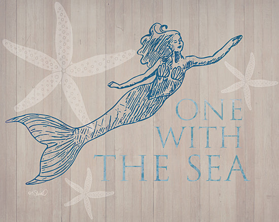 Kate Sherrill KS128 - KS128 - Mermaid At One with the See - 16x12 Mermaid, Coastal, Starfish, Nautical, Signs from Penny Lane