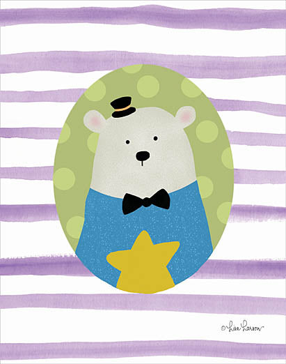 Lisa Larson LAR373 - Bear 2 - Bear, Bowtie, Star, Polka Dots, Baby from Penny Lane Publishing