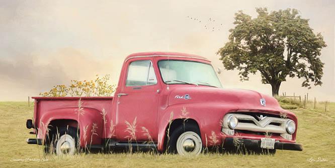 Lori Deiter LD1183 - Country Parking Spot - Truck, Field, Antiques, Flowers from Penny Lane Publishing
