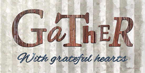 Lori Deiter LD1232 - Gather with Graceful Hearts - Gather, Grateful Heart, Signs, Rust from Penny Lane Publishing