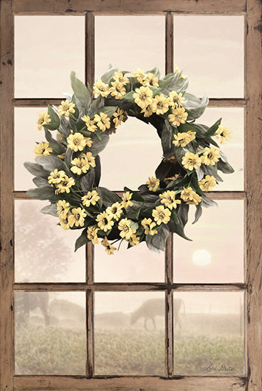 Lori Deiter LD1237 - Country Gazing - Wreath, Window, Farm, Flowers from Penny Lane Publishing