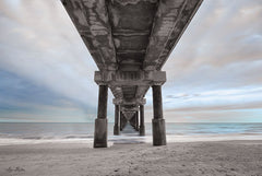 LD1548 - Beneath the Outer Banks Beach Pier  - 18x12