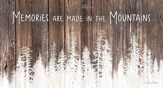 Lori Deiter LD1782 - LD1782 - Mountain Memories - 18x9 Memories, Mountains, Wood Background, Trees from Penny Lane