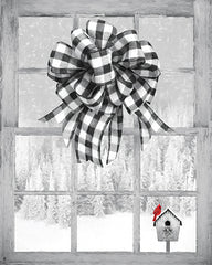 LD1864 - Christmas Birdhouse with Bow - 12x16