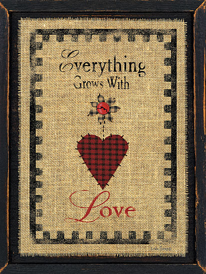 Linda Spivey LS1490 - With Love - Love, Heart, Checkerboard, Needlework, Frame from Penny Lane Publishing